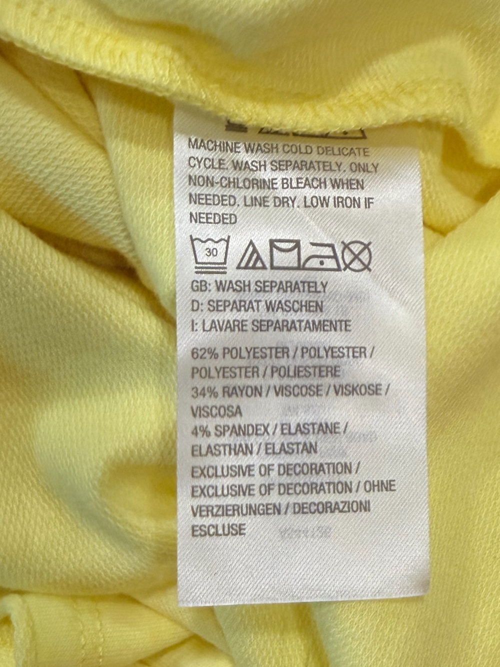 Candace Cameron Bure Soft Pastel Yellow Women's Sweater - Picture 7 of 7